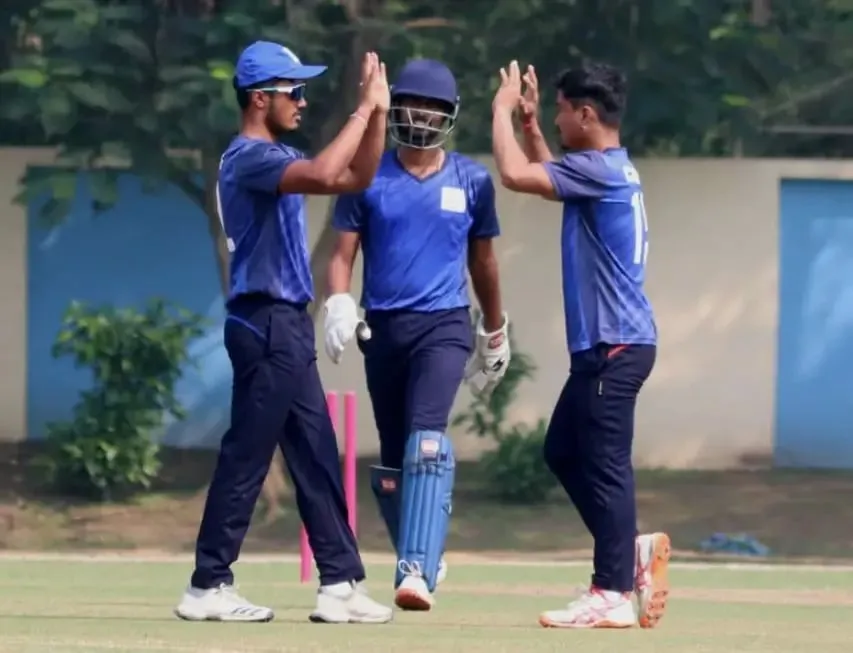 Abhishek Tamang in CAB U25 Emerging Players League playing for CAB Blue Team │ Cricket News │ Sportz Point