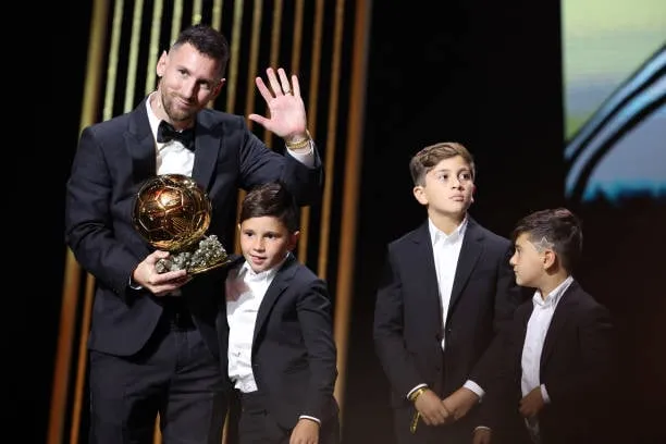 Lionel Messi with his sons  Image - Getty