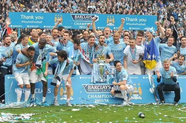 Man City after winning the Premier League 2013-14 | Sportz Point
