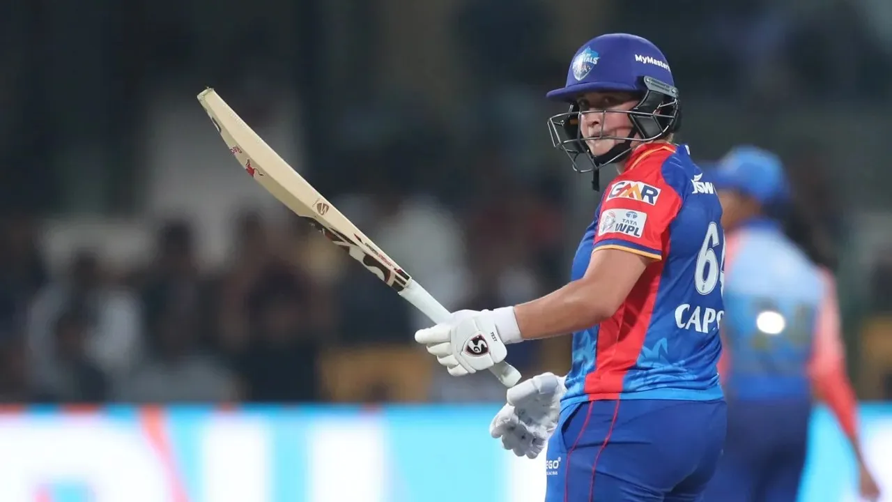 Alice Capsey scored a stunning fifty for the Delhi Capitals team in the opening match of WPL 2024.  Image | BCCI