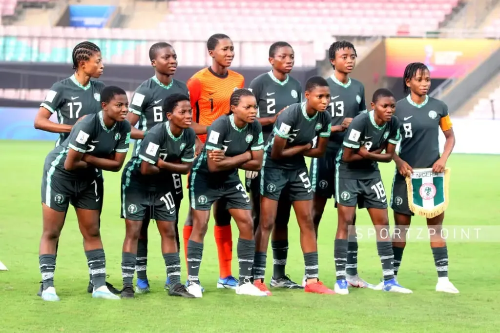 The Nigeria U17 Women's Team in the QF1 against USA | Sportz Point