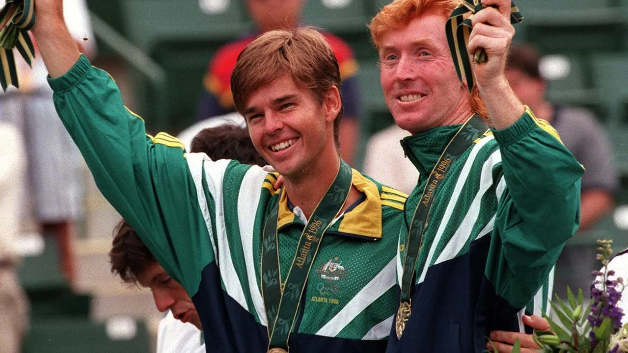 Mark Woodforde, Todd Woodbridge with their Golden Slam and Olympics Gold medal in 1996 Olympics - sportzpoint.com