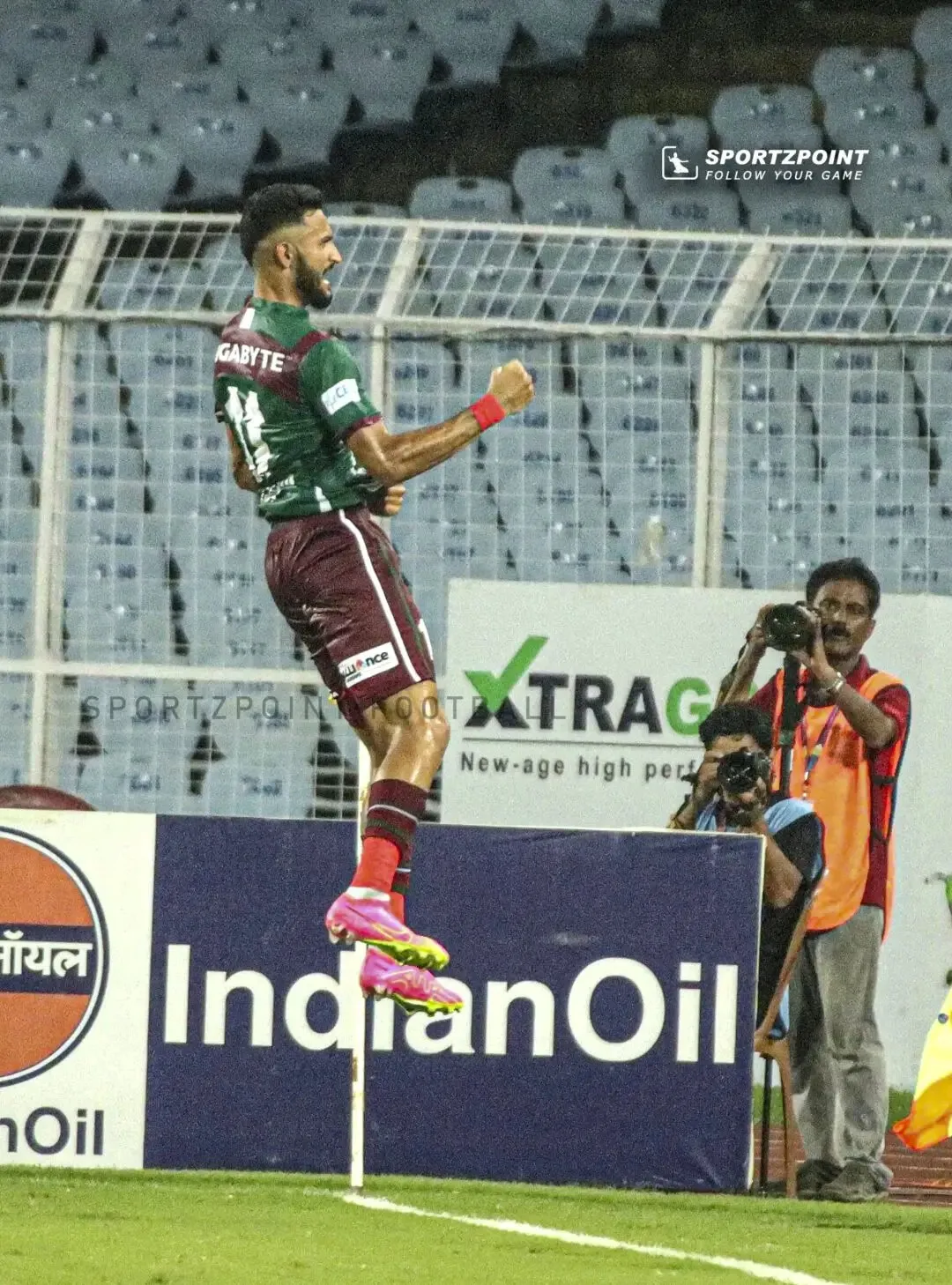 Mohun Bagan vs. Mumbai City FC, Durand Cup 2023: Mohun Bagan beat the Islanders 3-1 to set a date with FC Goa in the semis: Manvir Singh jumps in the air after putting Mohun Bagan ahead | Sportz Point