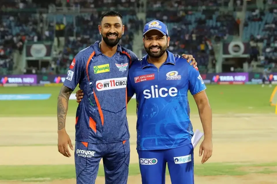 LSG vs MI: Krunal Pandya and Rohit Sharma before the toss | Sportz Point