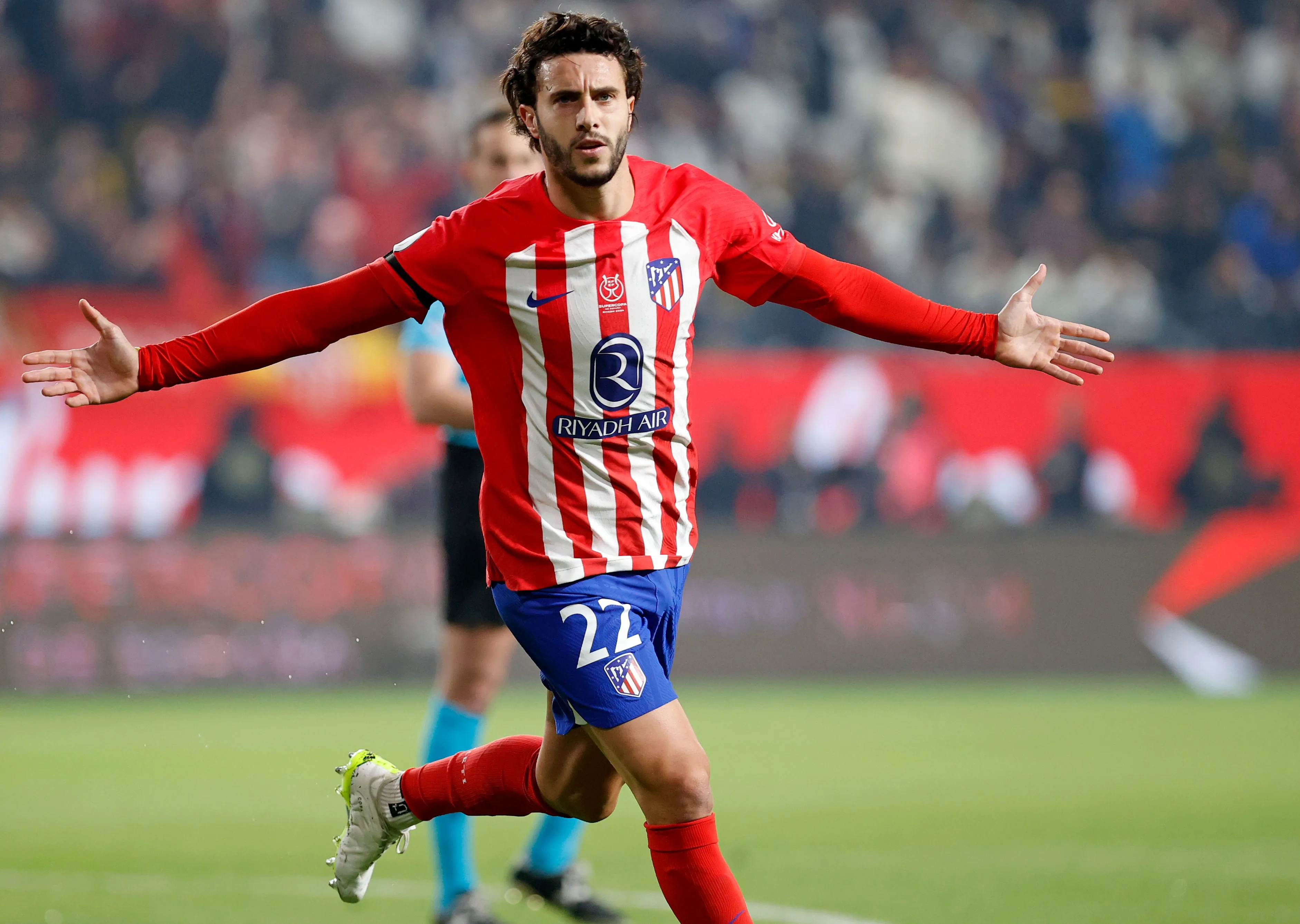 Mario Hermoso scored the first goal of the Spanish Super Cup semi-final between Real Madrid vs Atletico Madrid.  