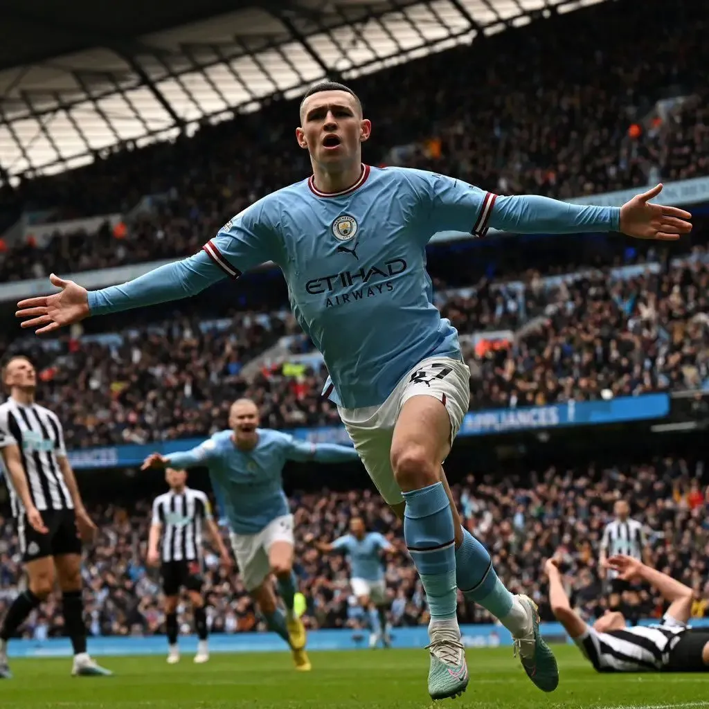 Man City vs Newcastle United: Phil Foden after breaching the whole backline and scoring the goal | Sportz Point