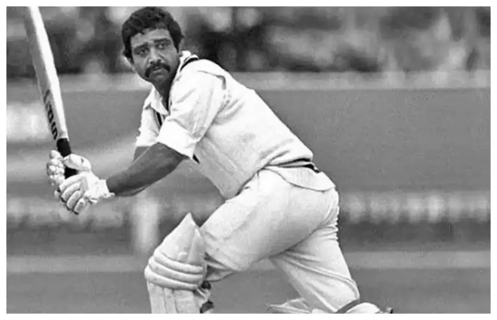 Gundappa Vishwanath during his innings of 113 at Lord's | SportzPoint