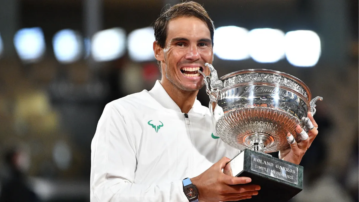 Rafael Nadal with his 13th French Open title-Sportzpoint