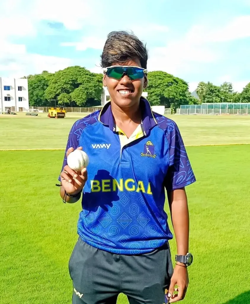 Sukanya Parida during the Senior Women's T20 Trophy. | Sportz Point