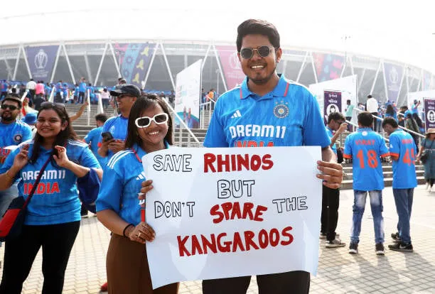 A special message for the Kangaroos  Getty Images