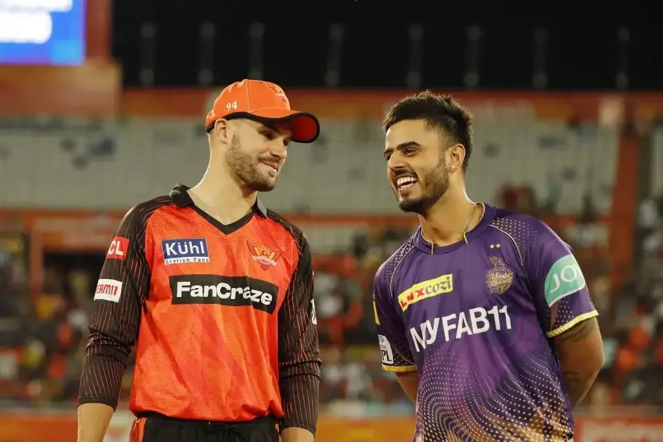 SRH vs KKR: Aiden Markram and Nitish Rana at the toss | Sportz Point