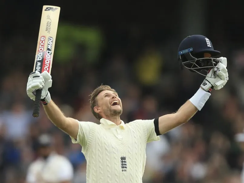 One of Joe Root's century celebration against India in August | SportzPoint.com