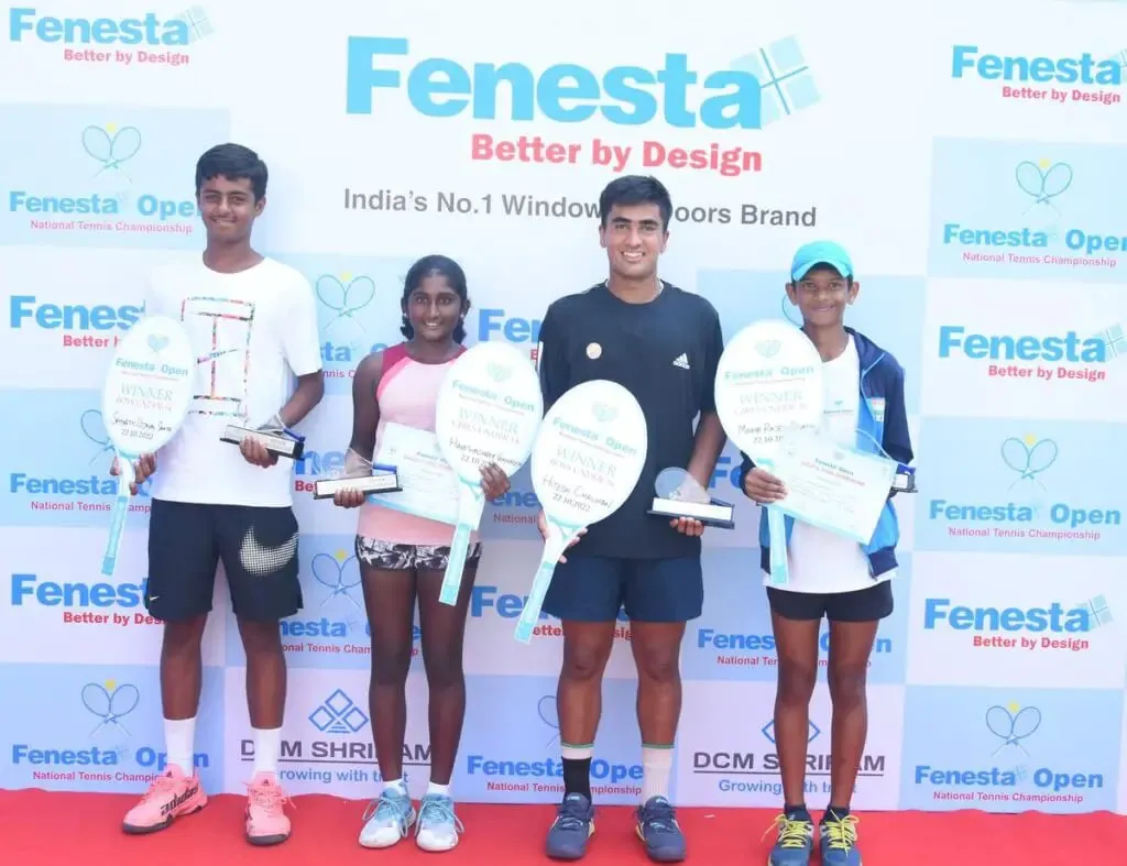 Samarth Sahita and Harithashree Venkatesh claimed the U14 boy's and girl's titles at the Fenesta Open 2022 | Sportz Point