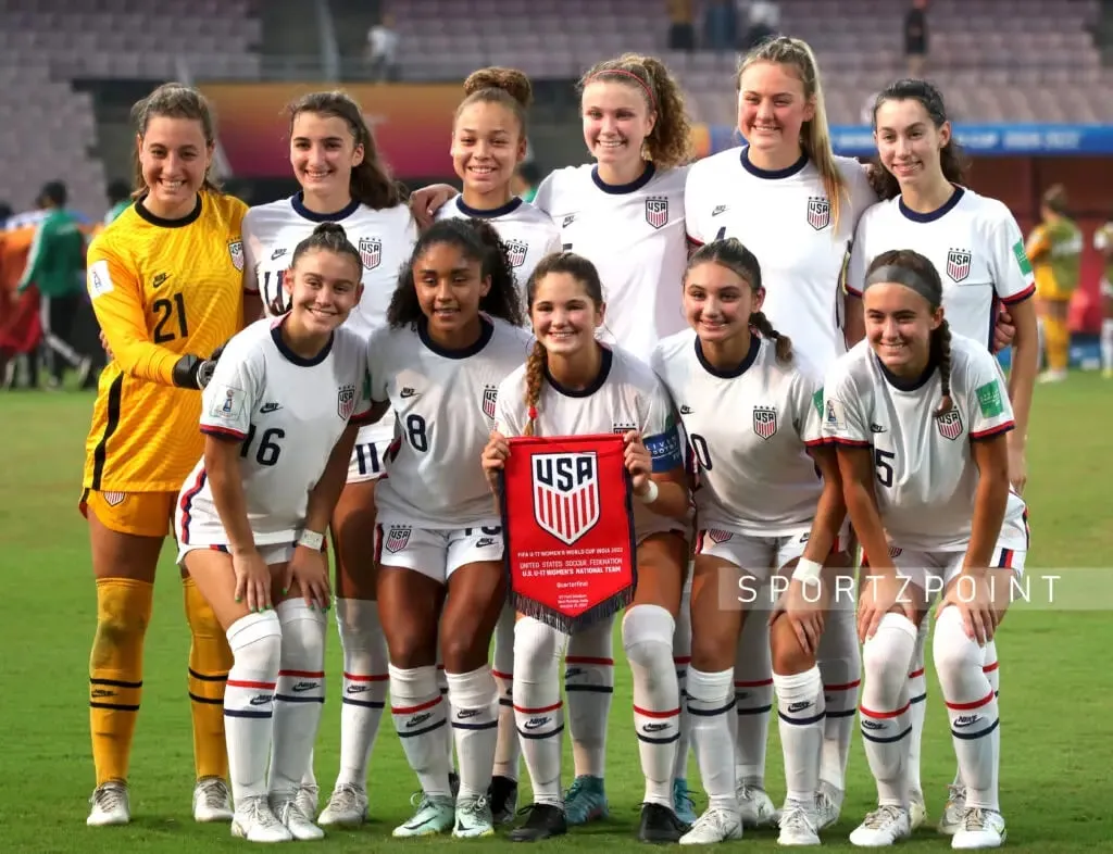 The team USA for the quarter-finals of the FIFA U-17 Women's World Cup against Nigeria.  | Sportz Point