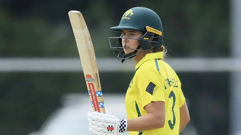 Phoebe Litchfield won the ICC Women's Emerging Cricketer of the year 2023 Award.  Image | Code Sports