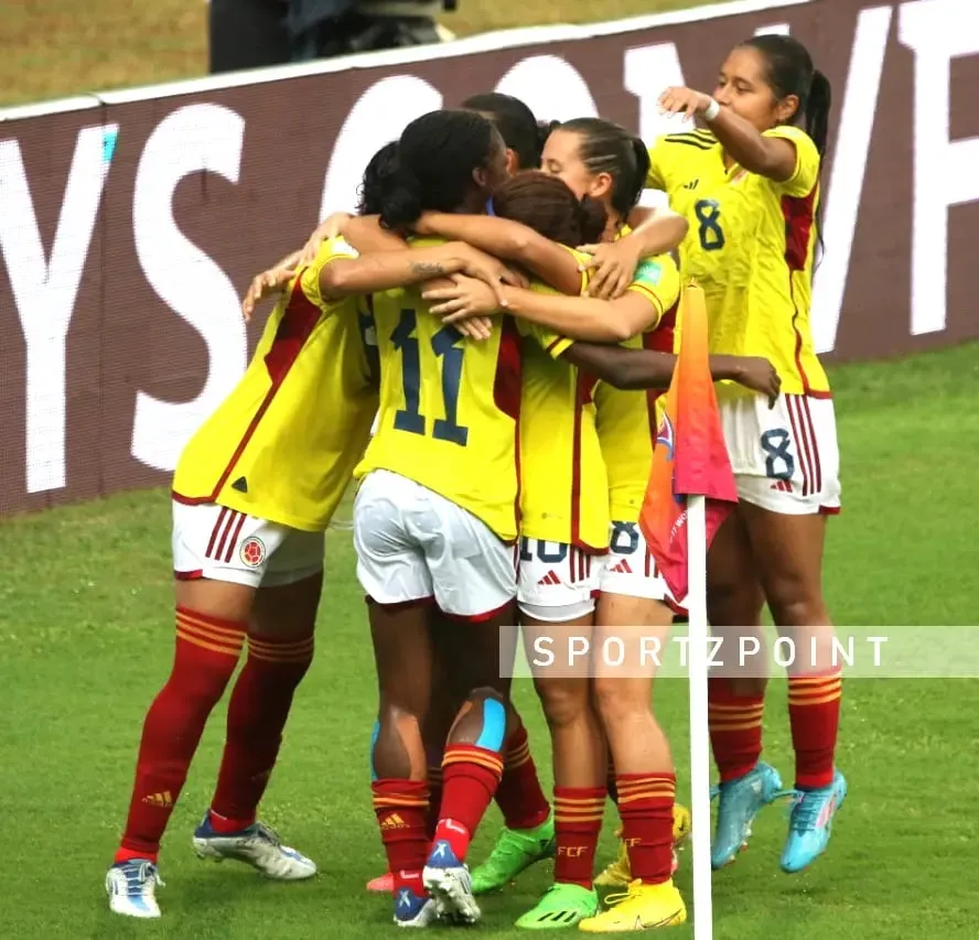 No.11 Linda Caicedo celebrating her goal against Tanzania in the U-17 Women's World Cup. | Sportz Point