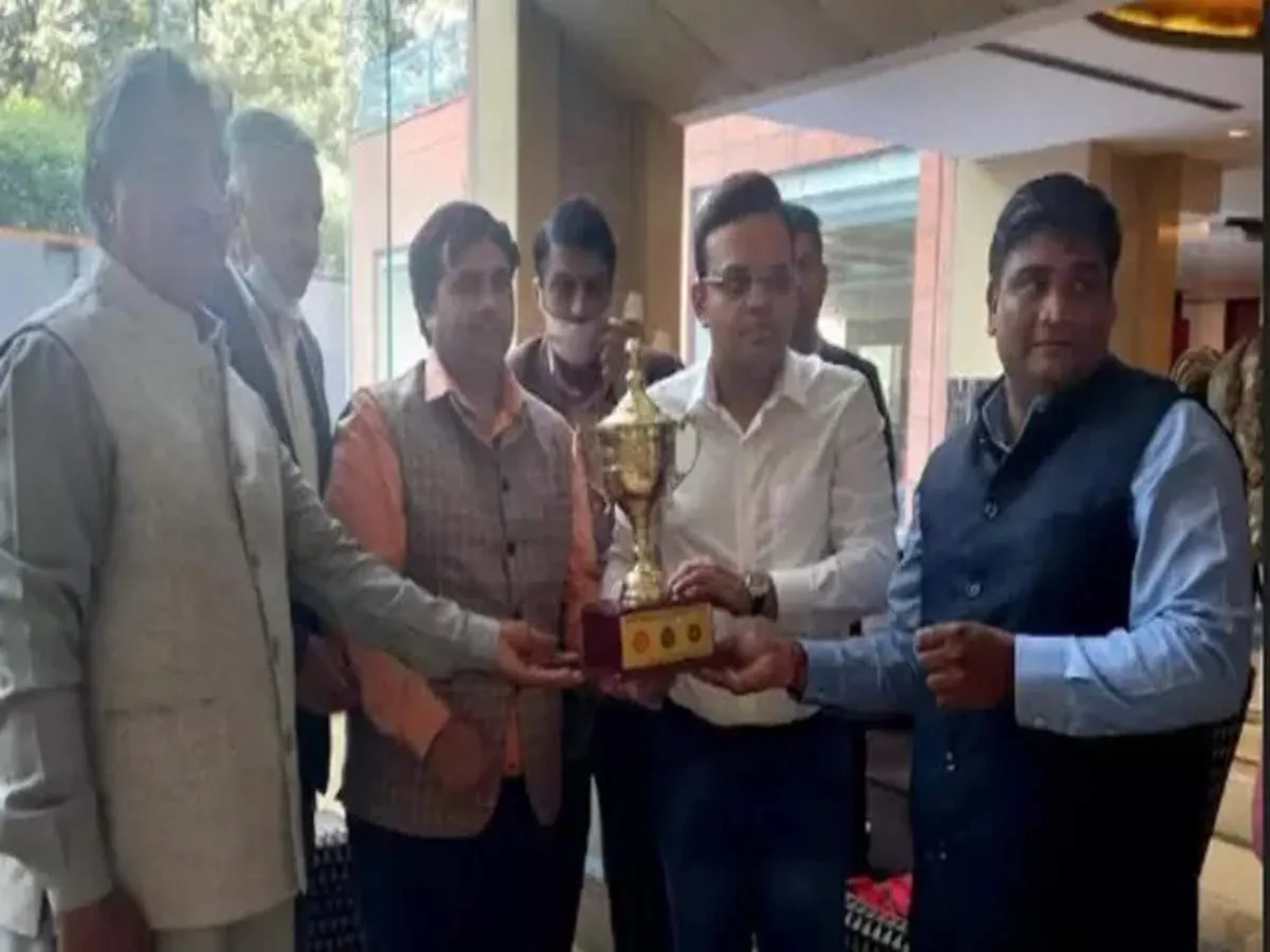 BCCI Secretary Jay Shah presented the trophy of the Divyang Cricket Tournament | SportzPoint.com