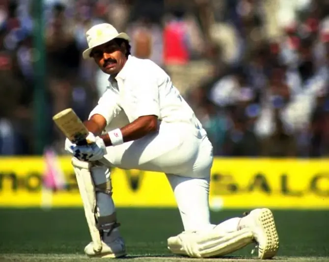 Dilip Vengsarkar on his way to 103 at Lord's in 1979 | SportzPoint