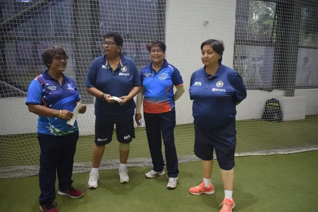 (From the left of the image) Shyama Shaw Dey, Gargi Banerjee, Purnima Chowdhury and Mithu Mukherjee | Women's Cricket News | Sportz Point