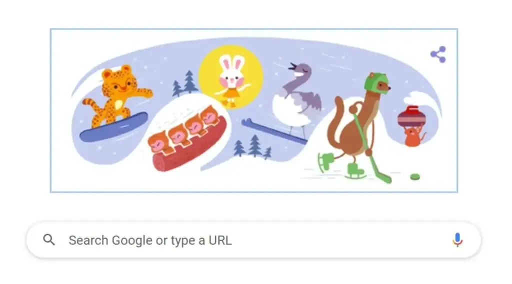 Beijing 2022 Winter Olympics | Google Doodle | Sportzpoint.com