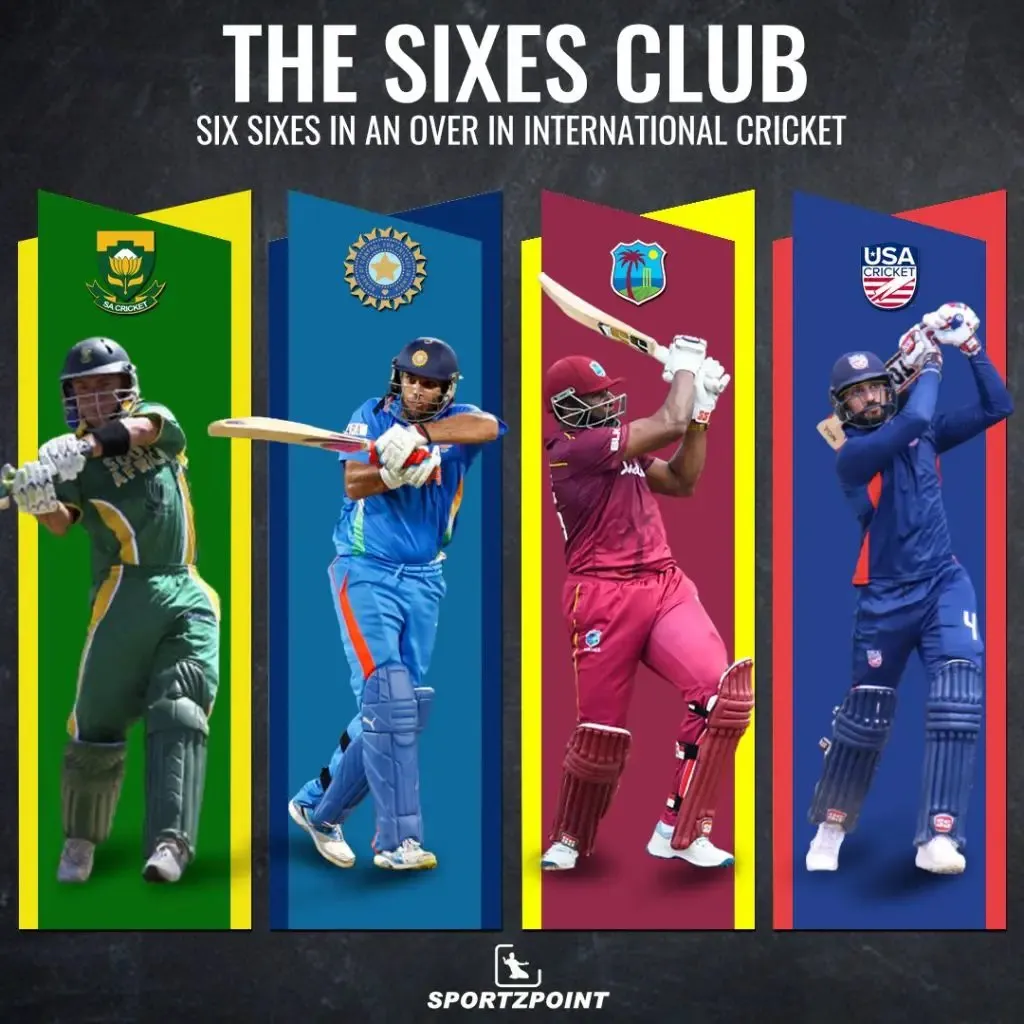 4 players to six sixes in an over in international cricket - Cricket facts - Sportz Point