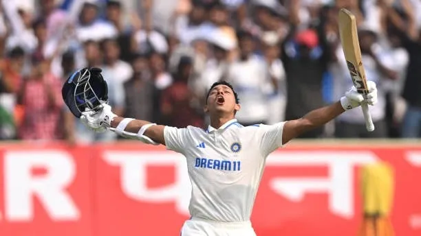 Yashasvi Jaiswal becomes the third youngest Indian to score a double century in test cricket  Image - Getty