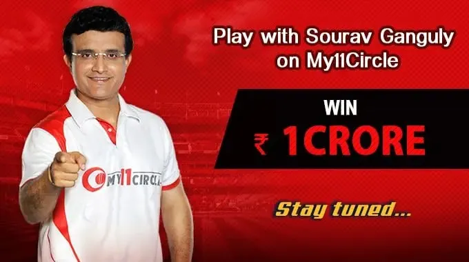 Sourav Ganguly in the My11 Circle banner advertisement | Rating Ganguly's performance as BCCI President | Sportz Point
