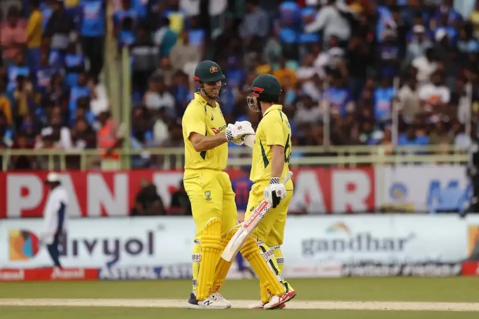 INDvsAUS: Mitchell Marsh & Travis Head after completing the Chase | Sportz Point