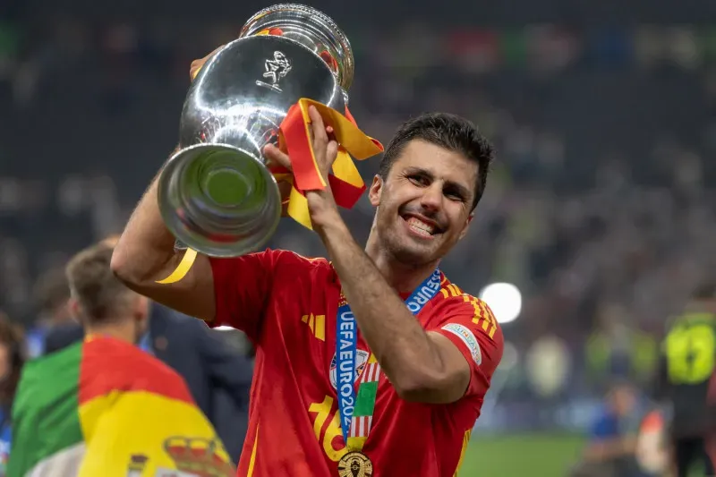 Ballon d'Or Rankings: Rodri celebrates after winning the UEFA Euro 2024 -sportzpoint.com