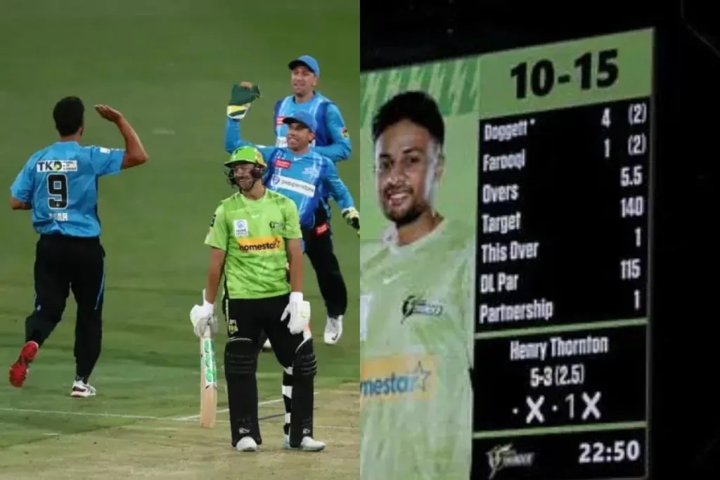 Sydney Thunder bowled out for 15 runs against Adelaide Strikers in BBL, the lowest total ever in men's T20 cricket | Sportz Point