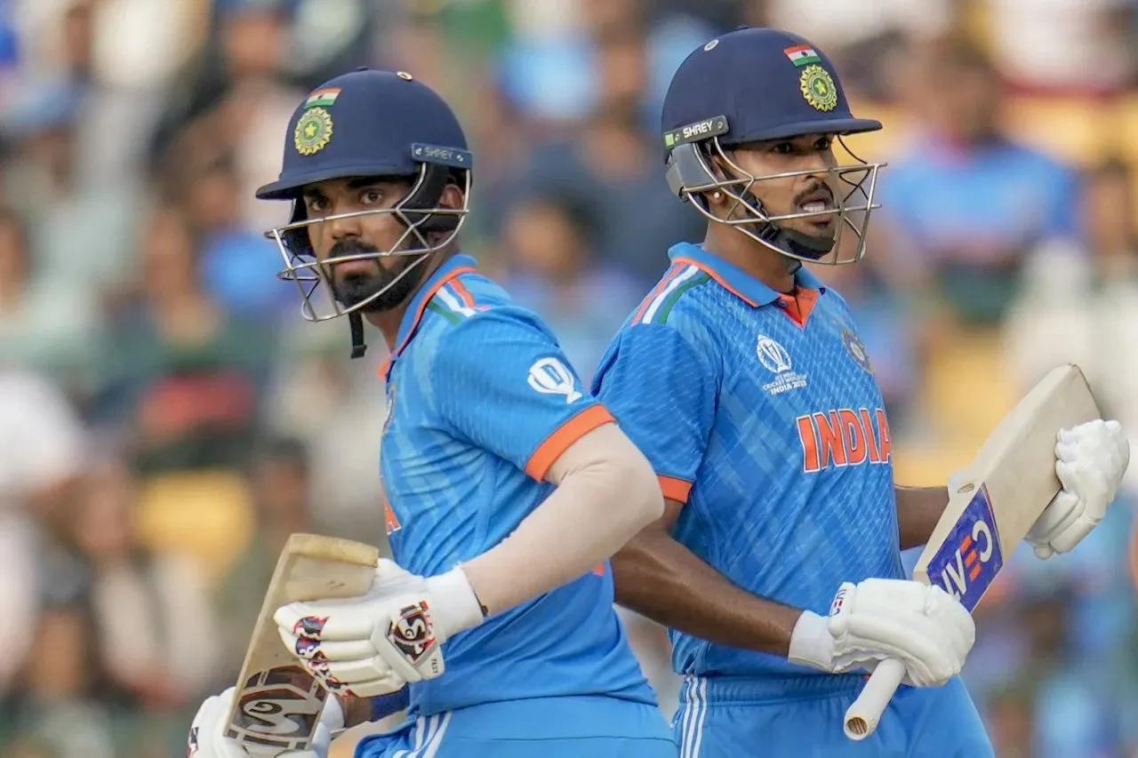 KL Rahul and Shreyas Iyer scored tons as India put up their second highest world cup total ever.  
