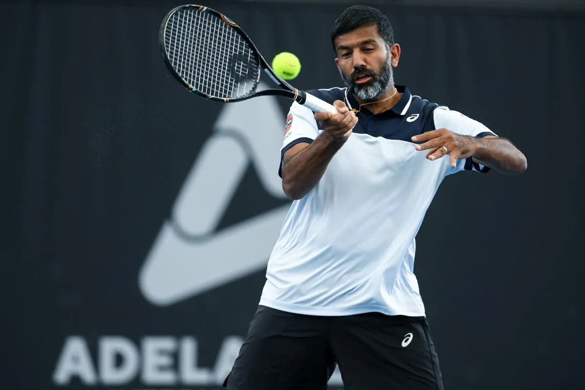 Rohan Bopanna will aim for his first-ever grand-slam title in the men's doubles with a win in the final. Image- The Hindu  