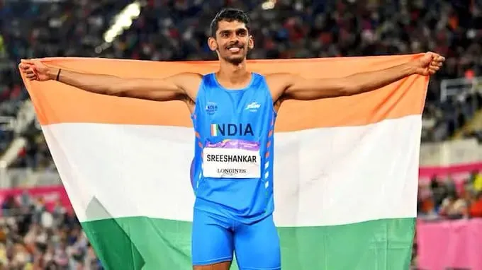 Murali Shreeshankar qualified for the Paris Olympics 2024 with his 8.37 jump and silver medal at the Asian Athletics Championship 2023. | Sportz Point