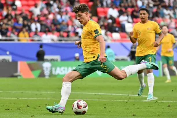 AFC Asian Cup 2024: Australia extends their lead it's Jordan Bos who comes up with the 2nd goal  Image - Getty
