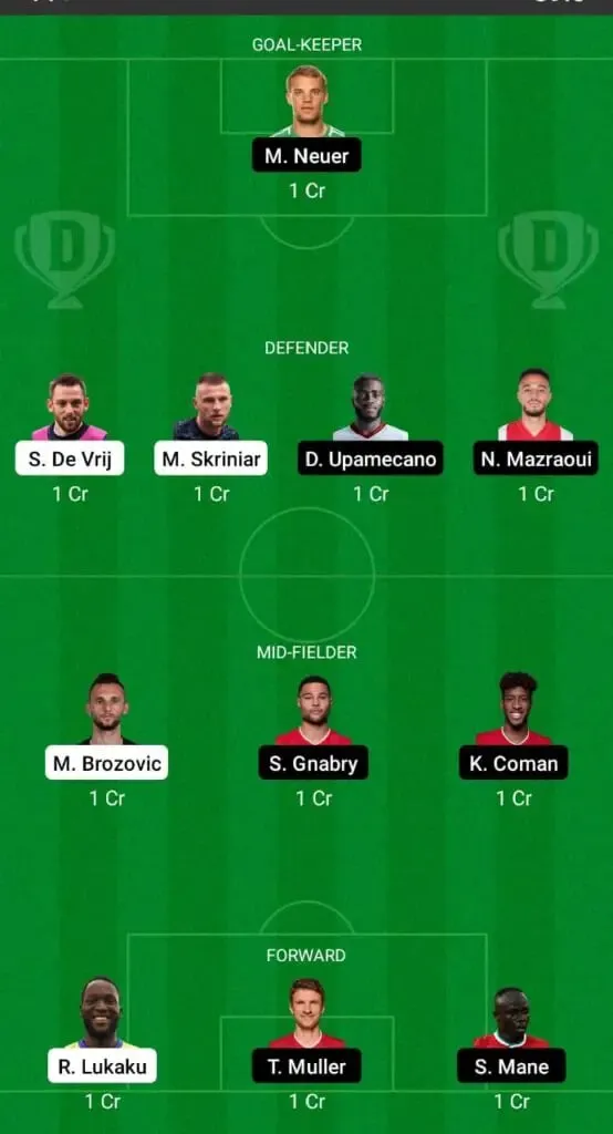 Inter Milan vs Bayern Munich: Dream11 | Sportz Point