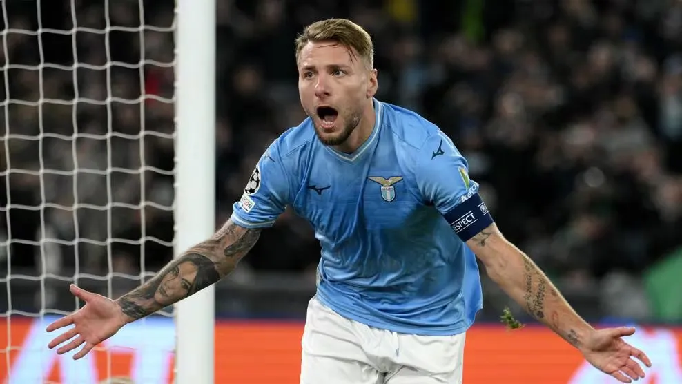 Ciro Immobile scored two late goals for Lazio to take them to Round of 16 against Celtic.  