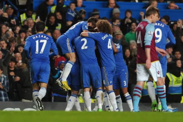 Chelsea defeated Aston Villa 8-0 on December 23, 2012. | SportzPoint