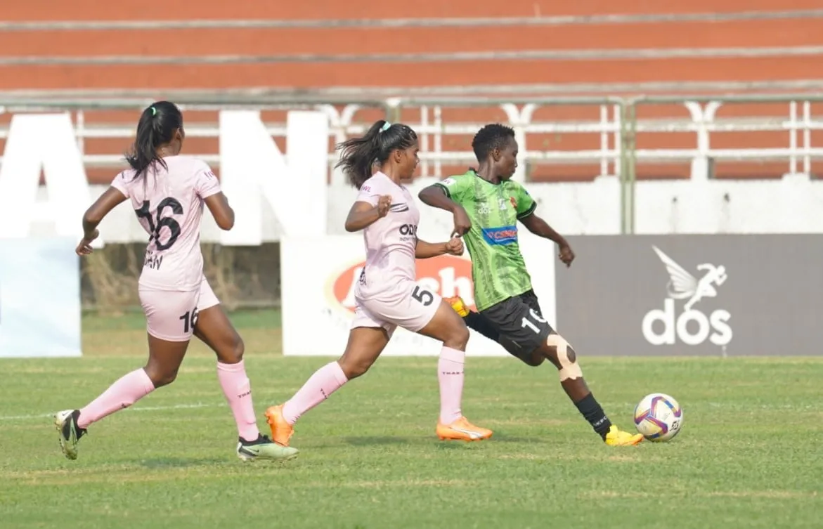 Ikwaput scored her first goal in the 15th minute of the match  Image | AIFF