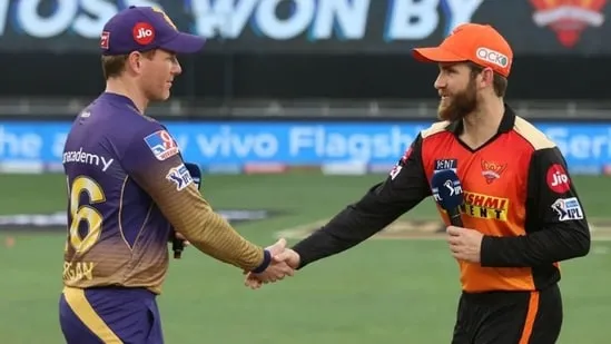 Williamson and Morgan at the toss | SportzPoint.com