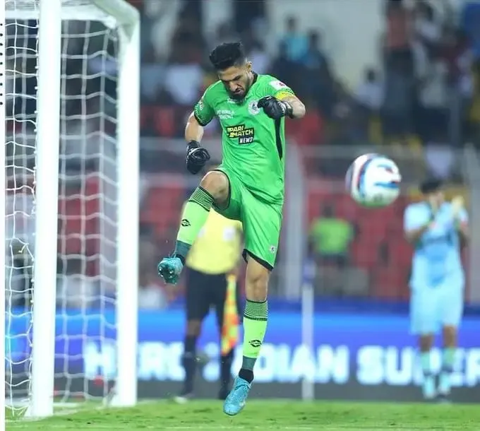 ISL 2022-23: Vishal Kaith's celebration after the save | Sportz Point