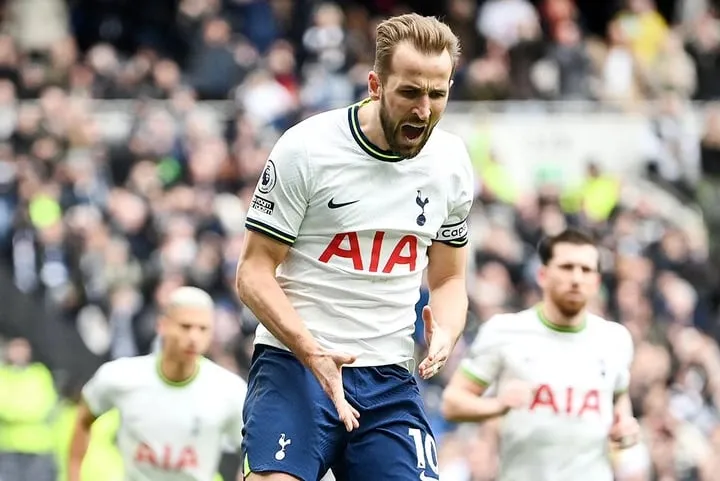 Premier League 2022-23: Harry Kane after scoring his 20th Goal of the season | Sportz Point