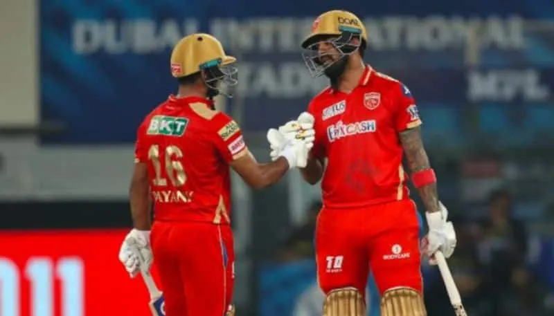 Punjab Kings batsman Rahul and Mayank  during the chase | SportzPoint.com