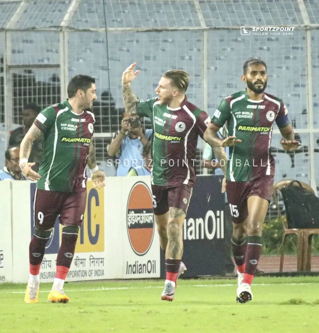 FC Goa vs Mohun Bagan Super Giant, Durand Cup semi-final: Jason Cummings after scoring the equaliser from the spot. | Sportz Point