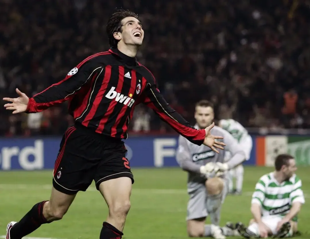 AC Milan: Kaka's celebration after the extra-time Goal against Celtic | Sportz Point