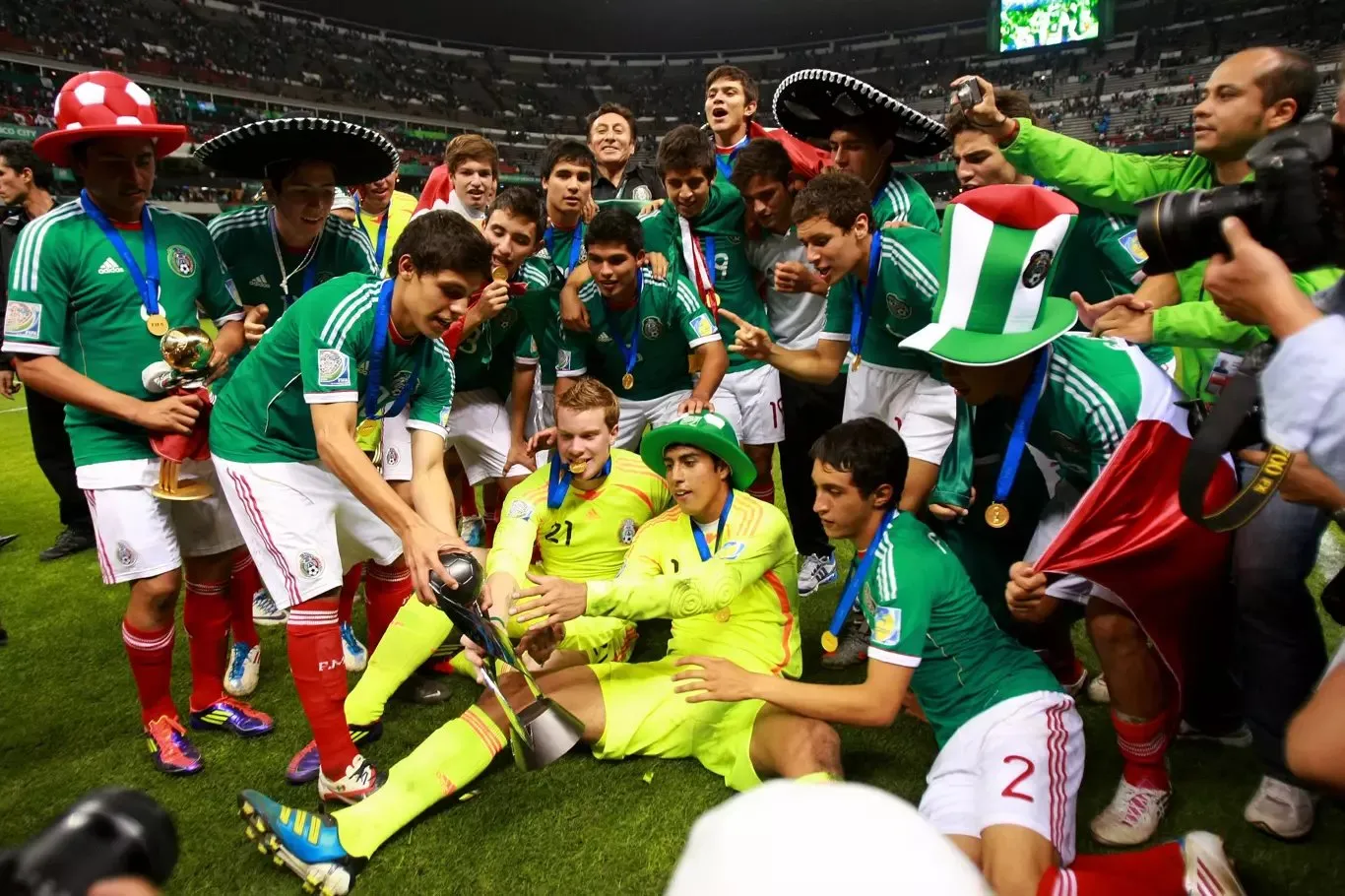 Mexico in 2011 became the first ever team to win the title at their home.  