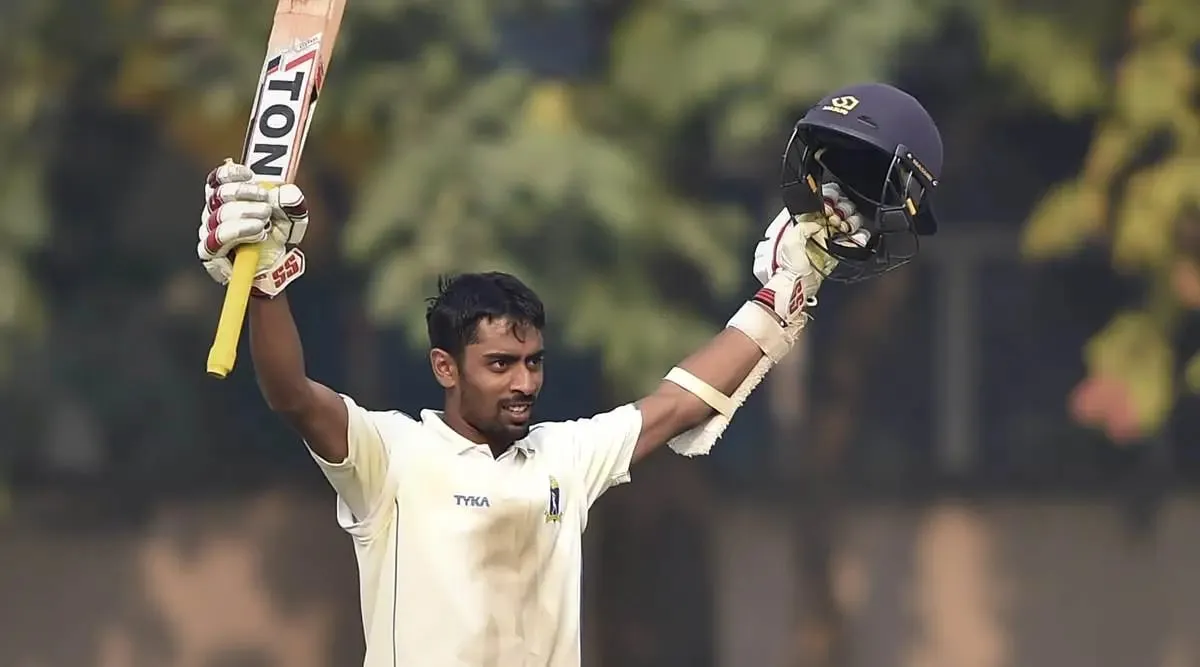 Abhimanyu Easwaran, who plays domestic cricket for Bengal team, will make his Test debut in the IND vs SA series. Image- The Indian Express  