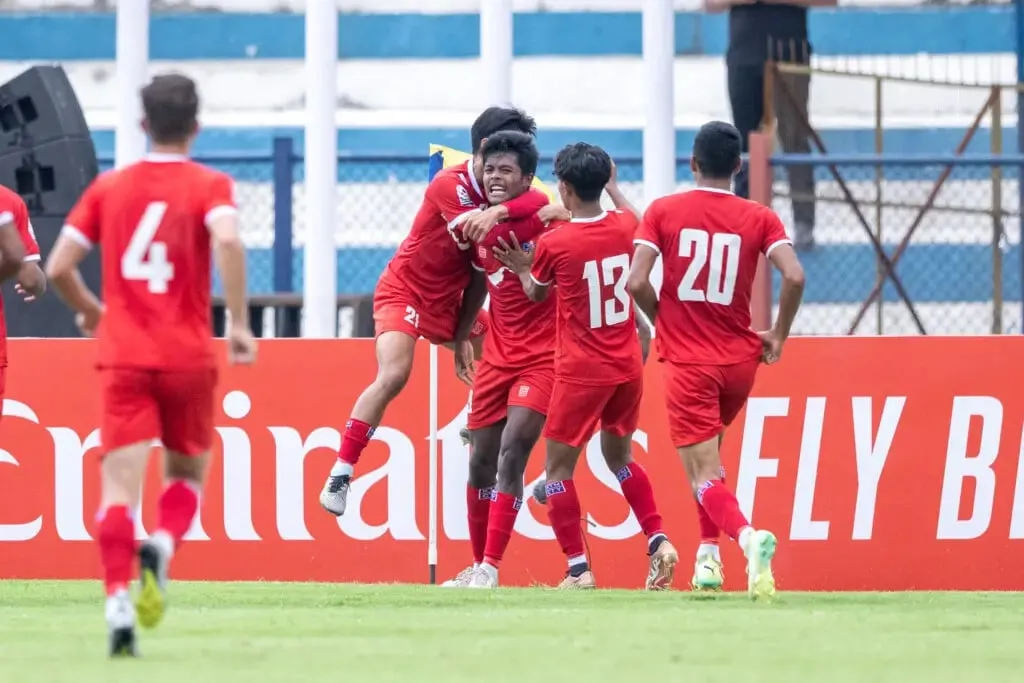 Aashish Chaudhary: A tractor helper scores his first goal for Nepal in SAFF Championship | Sportz Point