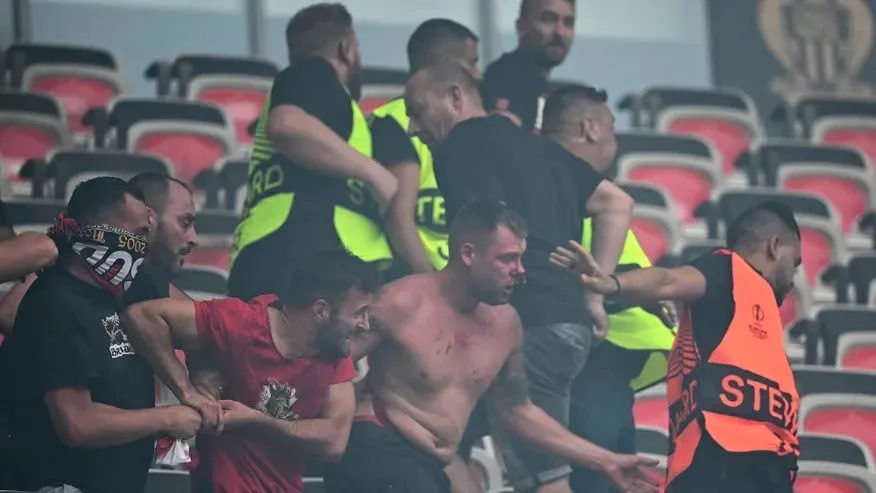 Nice vs FC Koln: violence | Sportz Point