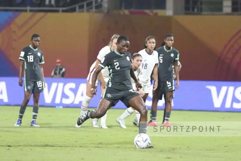 Goal by Omamuzo Edafe of Nigeria against USA in the FIFA U-17 Women's World Cup 2022 | Sportz Point