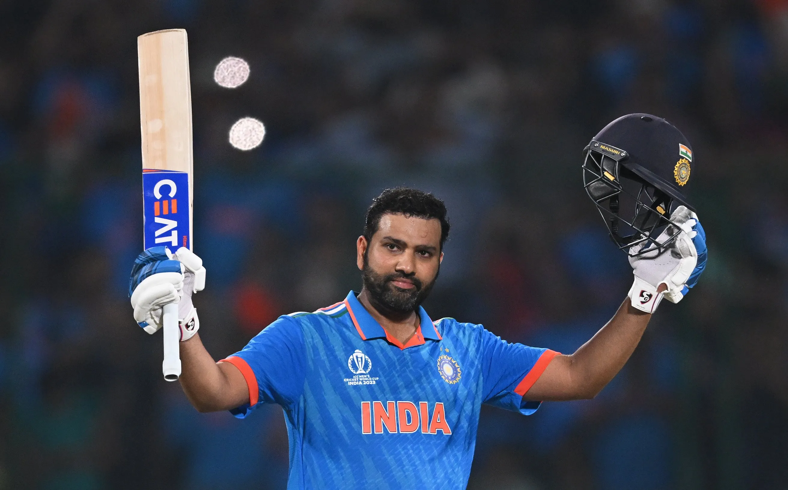 Rohit Sharma is fourth on the list interms of scoring the Most International Runs in 2023   Image - AFP